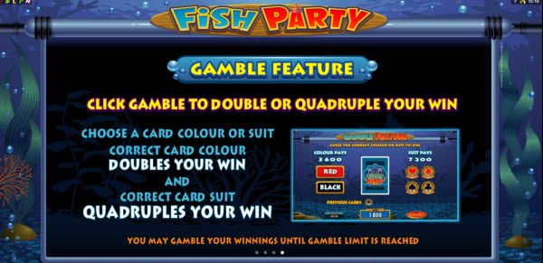 Fish Party Slot Gamble Feature
