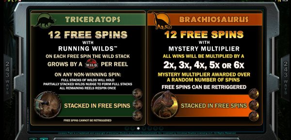 Jurassic Park Slot Free Spins Feature