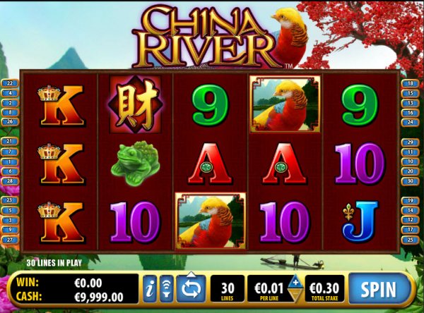 China River Slot Game Reels