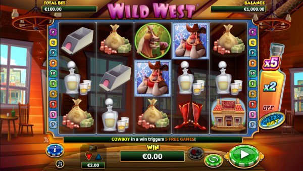 Wild West Slot Game Reels