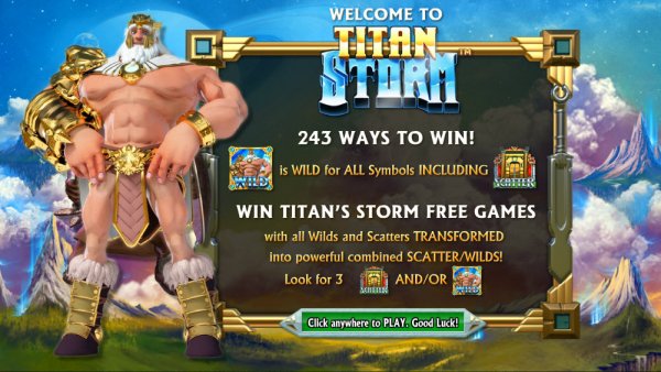Titan Storm Slot Intro