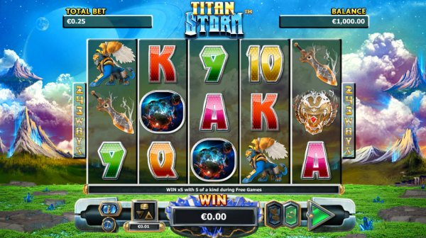 Titan Storm Slot Game Reels