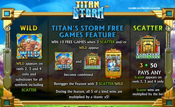 Titan Storm Slot Game Features