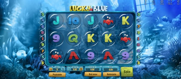 Lucky Blue Slot Game Reels