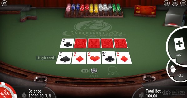 Caribbean Poker Mobile Play