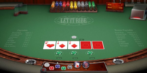 Let It Ride Poker Desktop