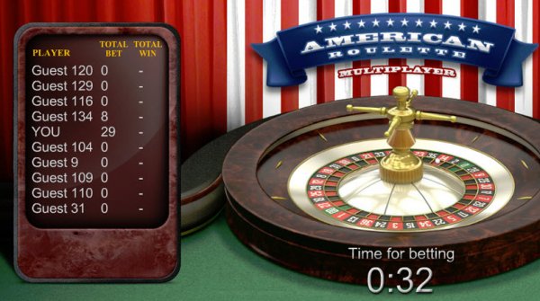 American Roulette Multiplayer Close-Up