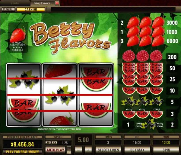 Screenshot of Berry Flavors Slots from Top Game