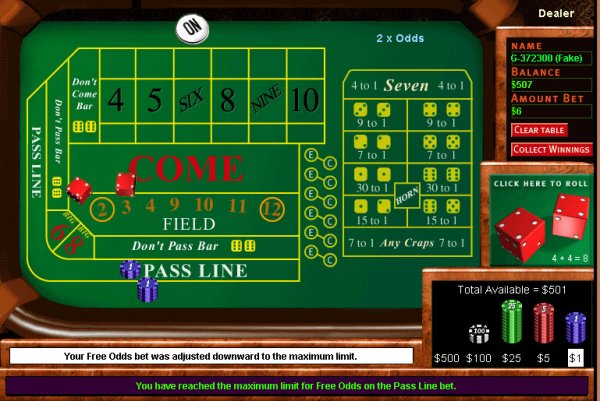 free online craps no download