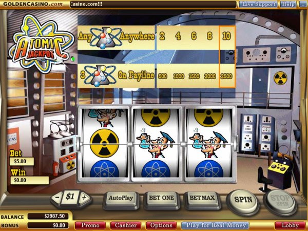 Atomic Jackpot Slots in action
