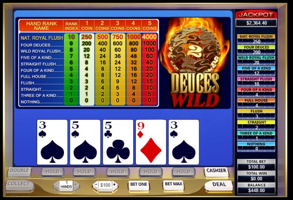 Cash Grab Deuces Wild  Video Poker