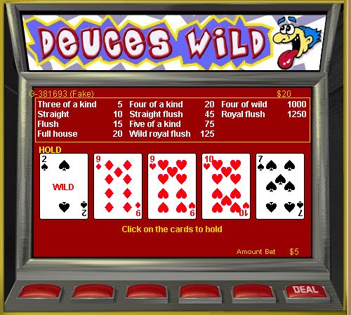 how to play deuces wild poker