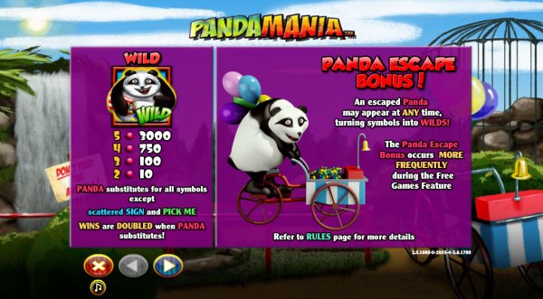 Panda Mania Slot Panda Escape Bonus