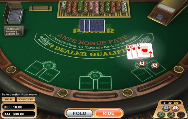 Triple Edge Poker Game Play