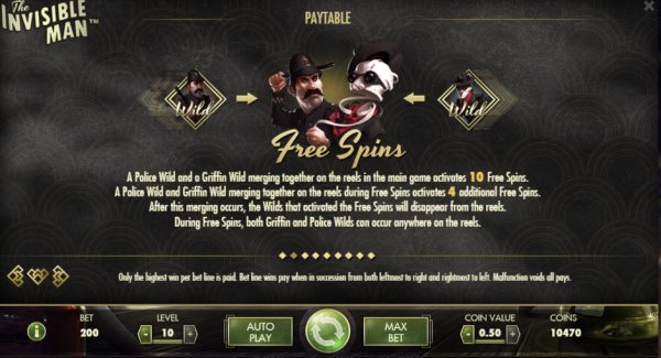 The Invisible Man Online Slot Free Spins
