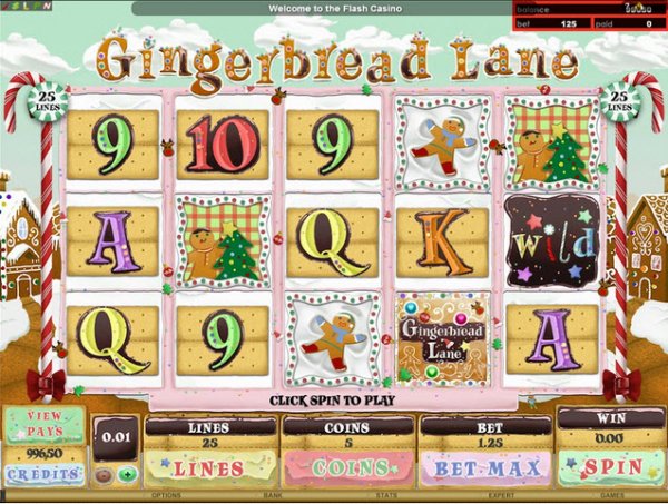 Gingerbread Lane Slot Game Reels