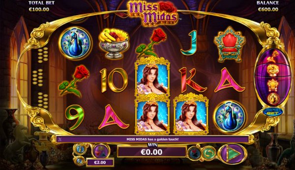 Miss Midas Slot Game Reels