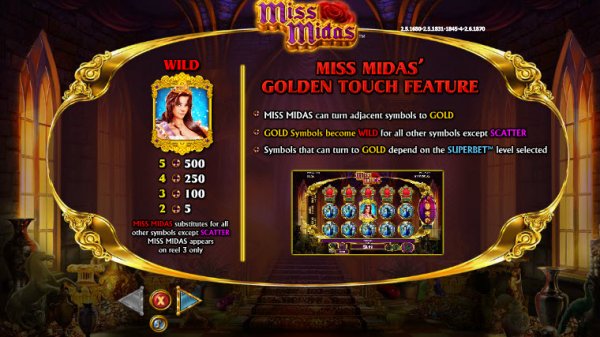 Miss Midas Slot Golden Touch Feature