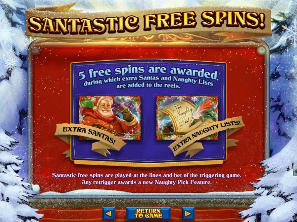 The Naughty List Slot Feature
