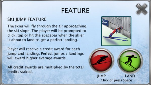 Ski Jump Slot  Interactive Feature