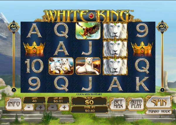 White King Slot Game Reels