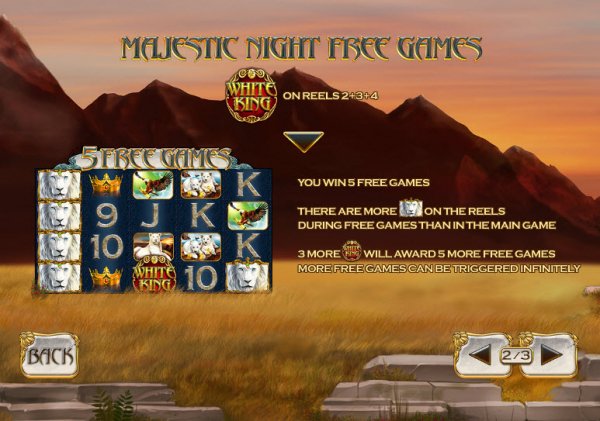 White King Slot Majestic Free Spins
