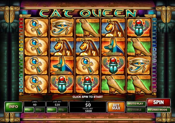 Cat Queen Slot Game Reels