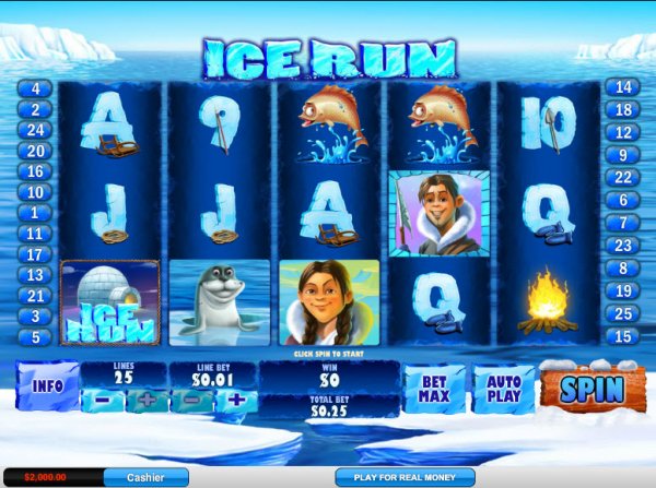 Ice Run Slot Game Reels