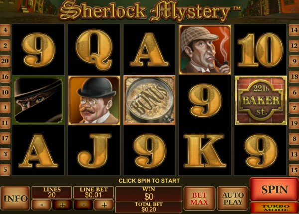 Sherlock's Mystery Slot Game Reels