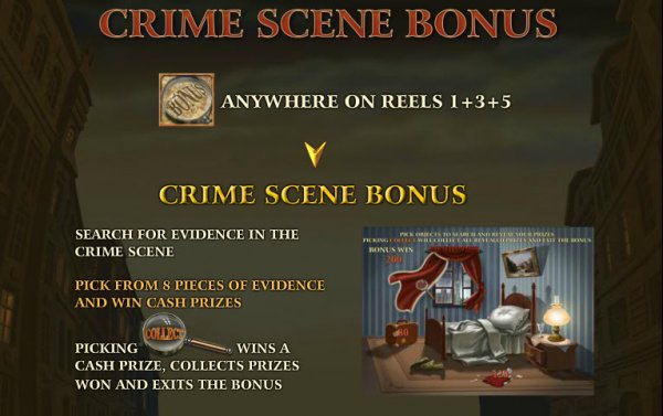 Sherlock's Mystery Slot Crime Scene Bonus