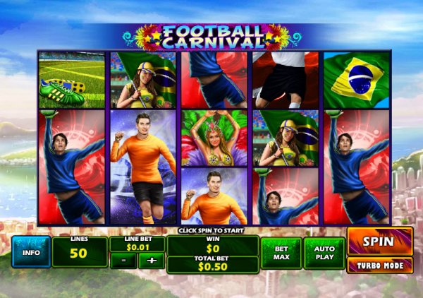 Football Carnival Slot Game Reels