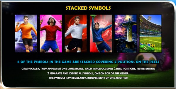Football Carnival Slot Stacked Symbols