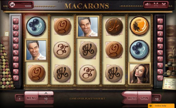 Macarons Slot Game Reels
