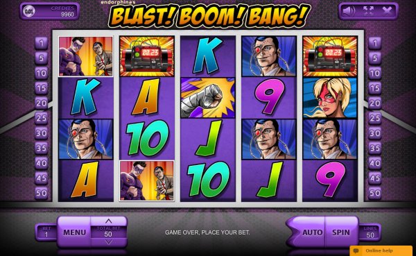 Blast Boom Bang Slot Game Reels