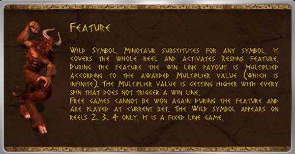 Minotaurus Slot Feature Rules