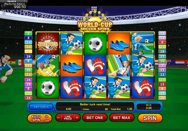 Screenshot of World Cup Soccer slots