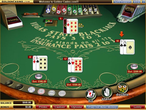 are vegas blackjack face up or down