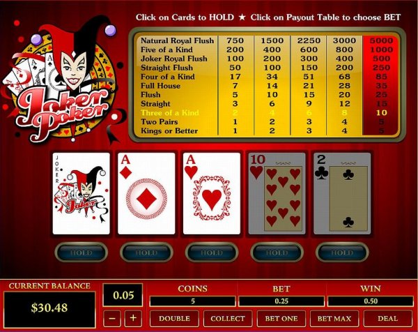 joker poker free online