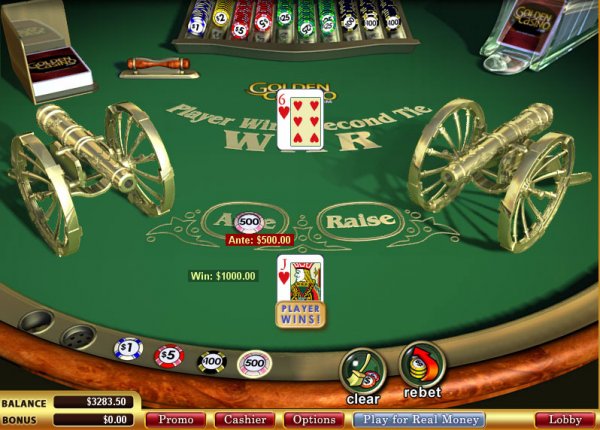 love and war casino game