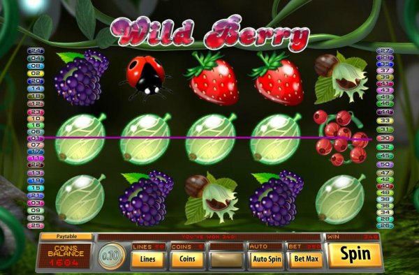 Wild Berry 50 Line Slot Machine