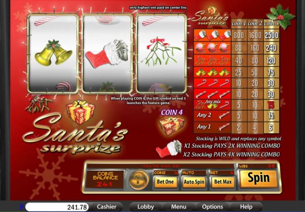 Santa's Surprize Classic Bonus  Slot