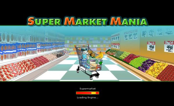Intro - loading screen 'Supermarket Slots'