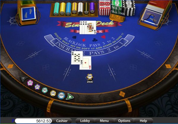 play single deck blackjack online free
