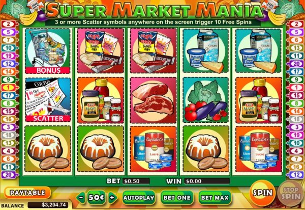 Screenshot of Supermarket Slots