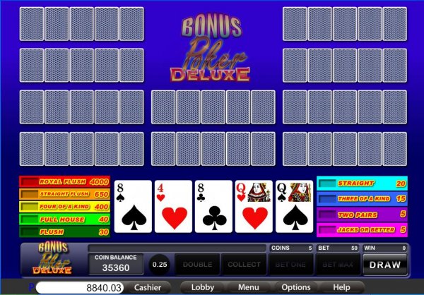 Bonus Poker Deluxe 10 Play
