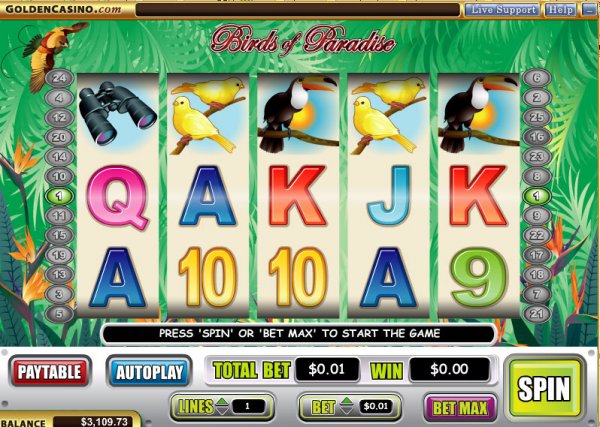 Birds of Paradise video slot preview