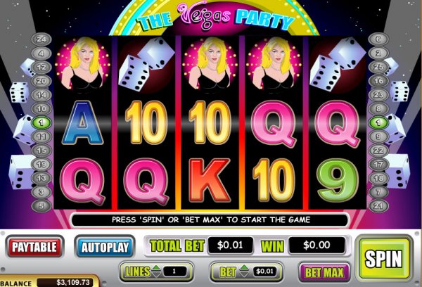 The Vegas Party Slots available at Vegas Technology powerd casinos
