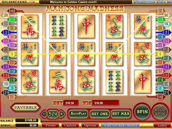 Mah Jong Madness video slot machine