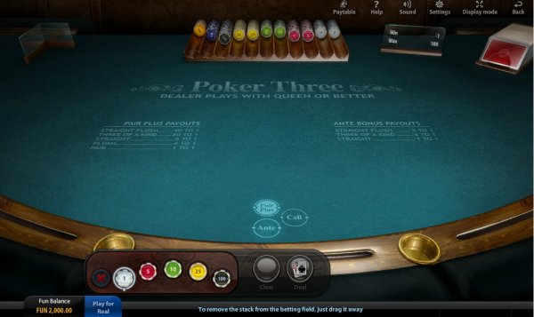 Viaden Gaming Poker Three Table