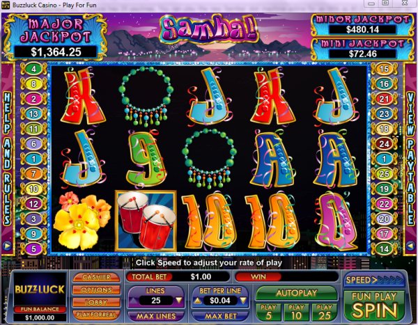 samba carnival slots 4 free on desktop